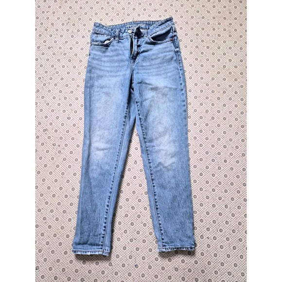 Old Navy Denim - Old Navy OG Straight High-Rise Light Wash Blue Denim‎ Jeans Womens Size 2